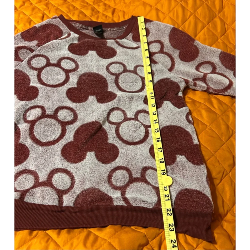 Disney Mickey Mouse Women’s Lounge Pajama Set Red & White Size Small - Picture 12 of 13